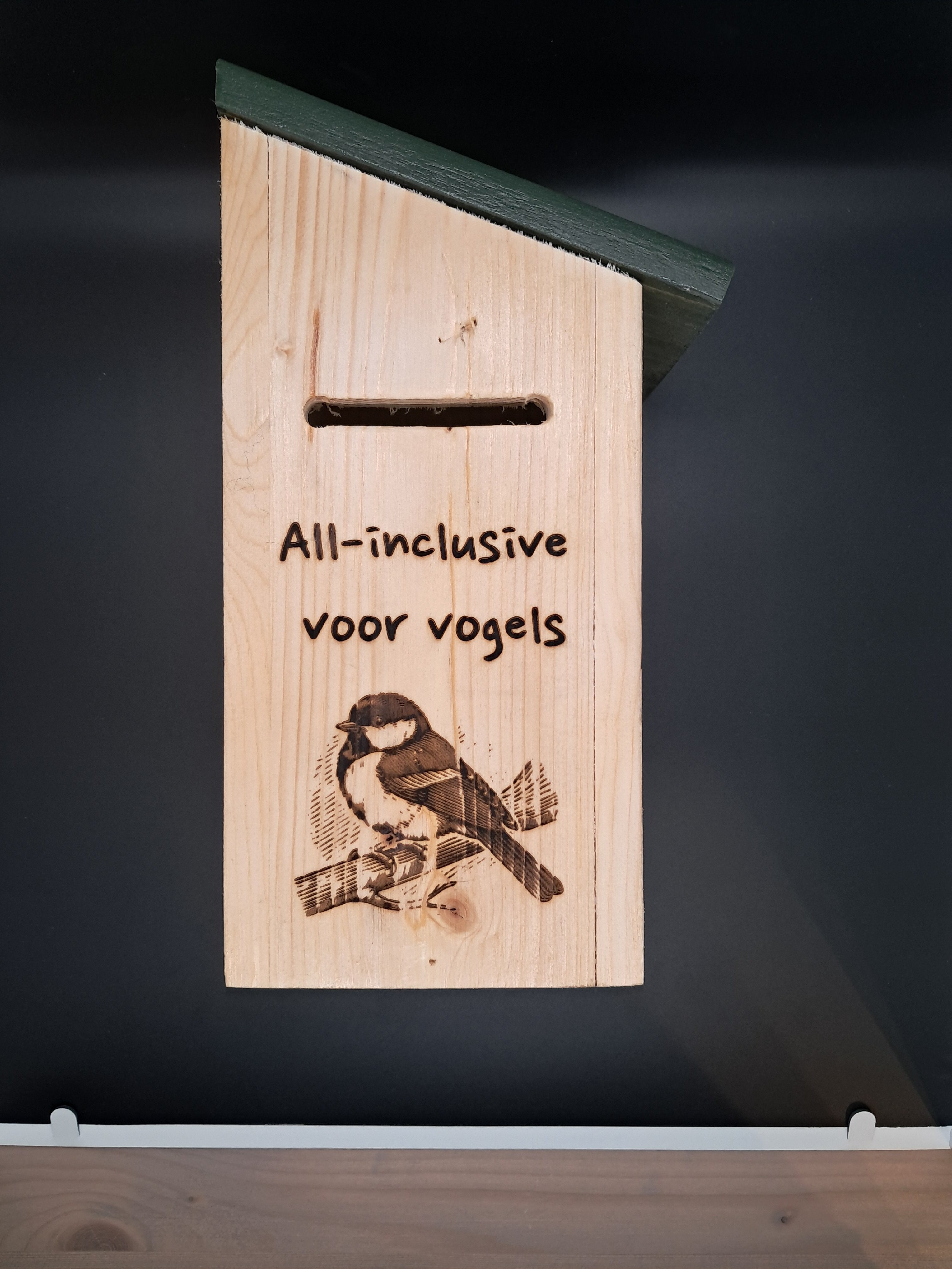 Vogelhuisje met Geinige Koolmees