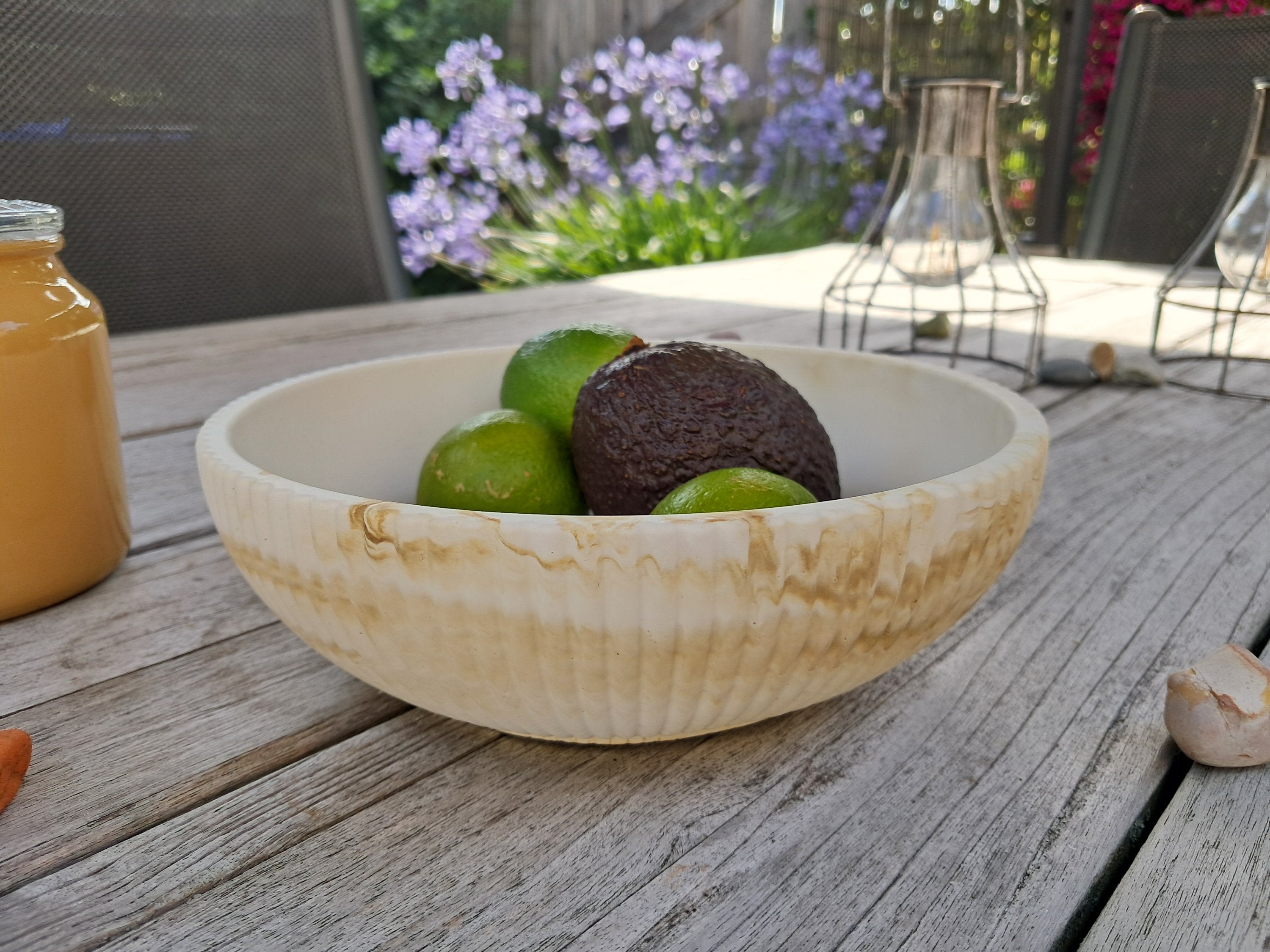 Decoratieve Jesmonite Schaal