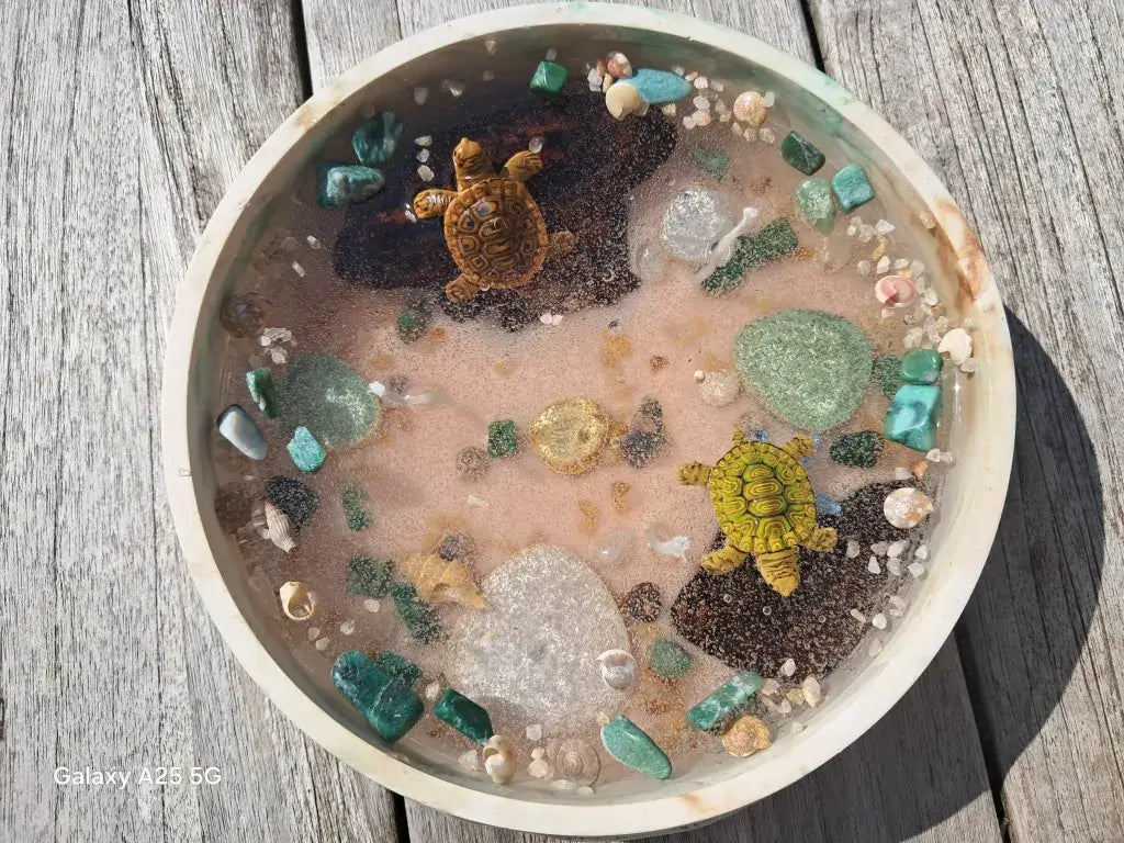 Jelly Wax Kaars in Schildpaddenschaal