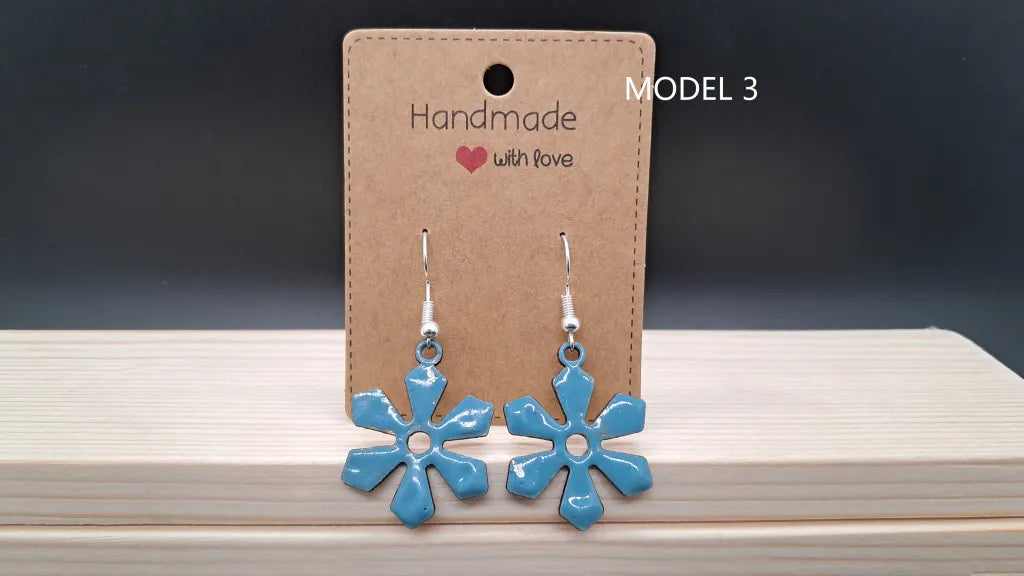 Trendy bamboe oorbellen