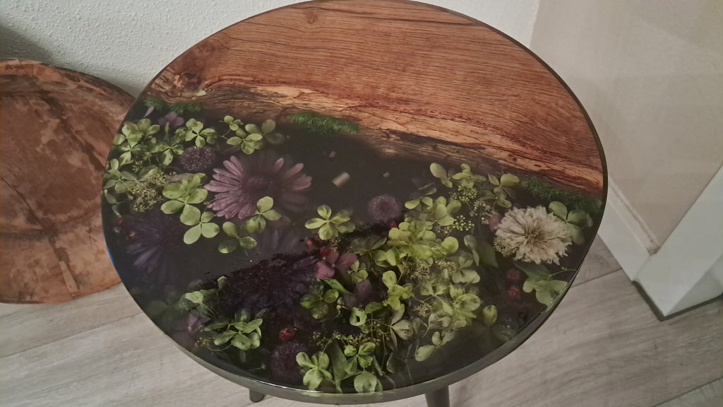 Epoxy Tafel Gedroogde Bloemen