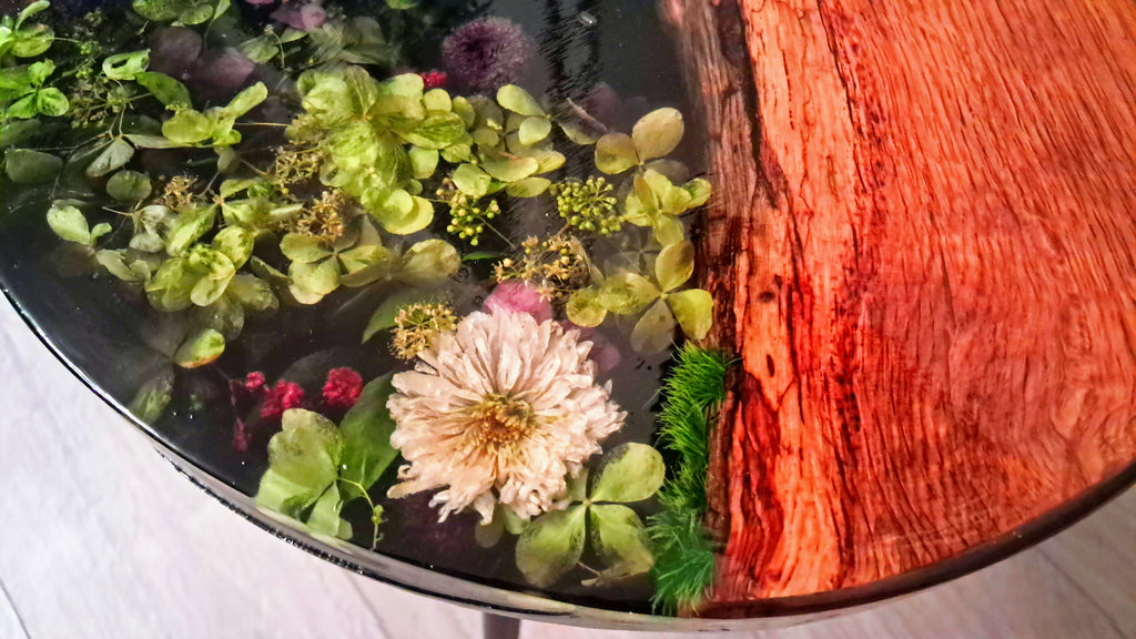 Epoxy Tafel Gedroogde Bloemen
