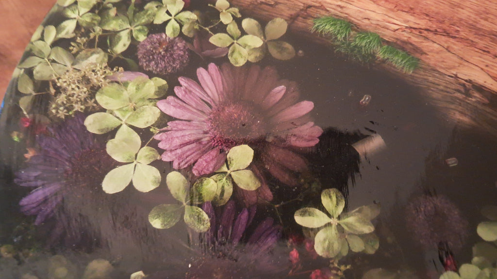 Epoxy Tafel Gedroogde Bloemen