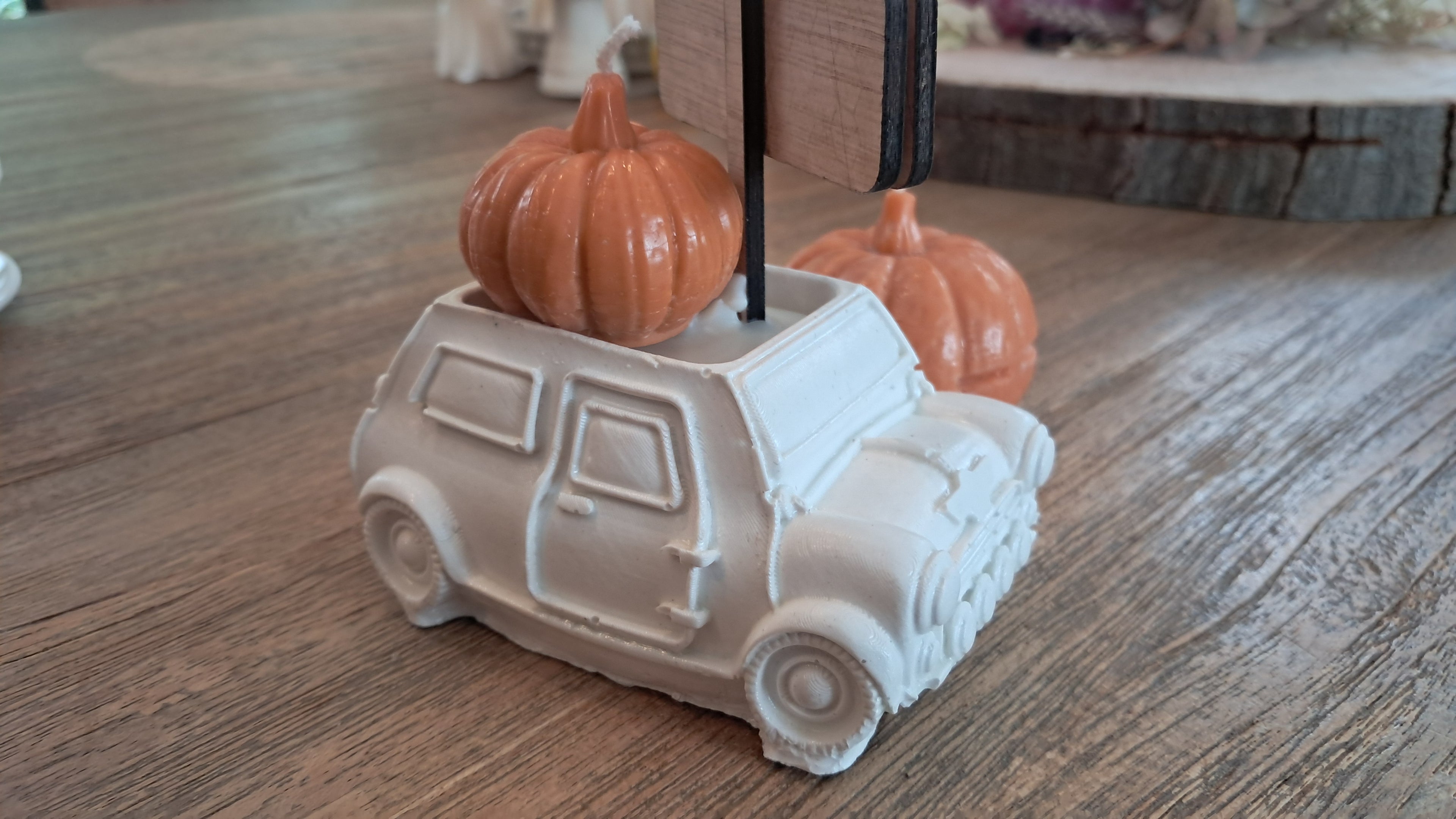 Beeldje mini met pompoen