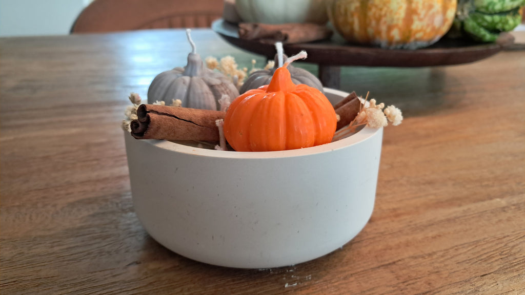 Pompoenen in een Potje