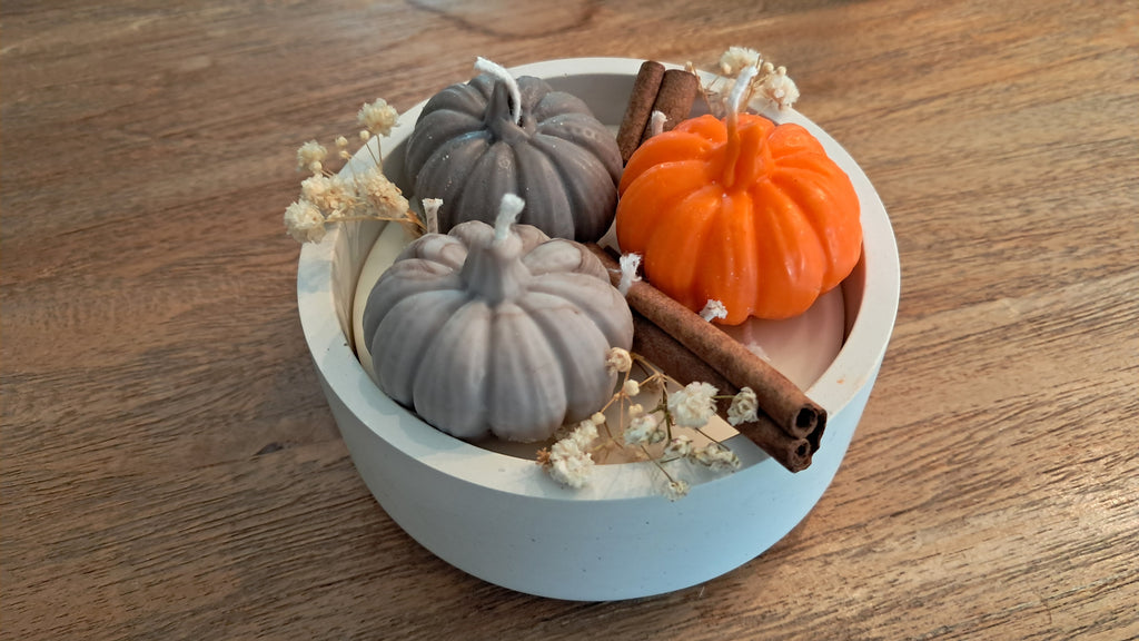 Pompoenen in een Potje