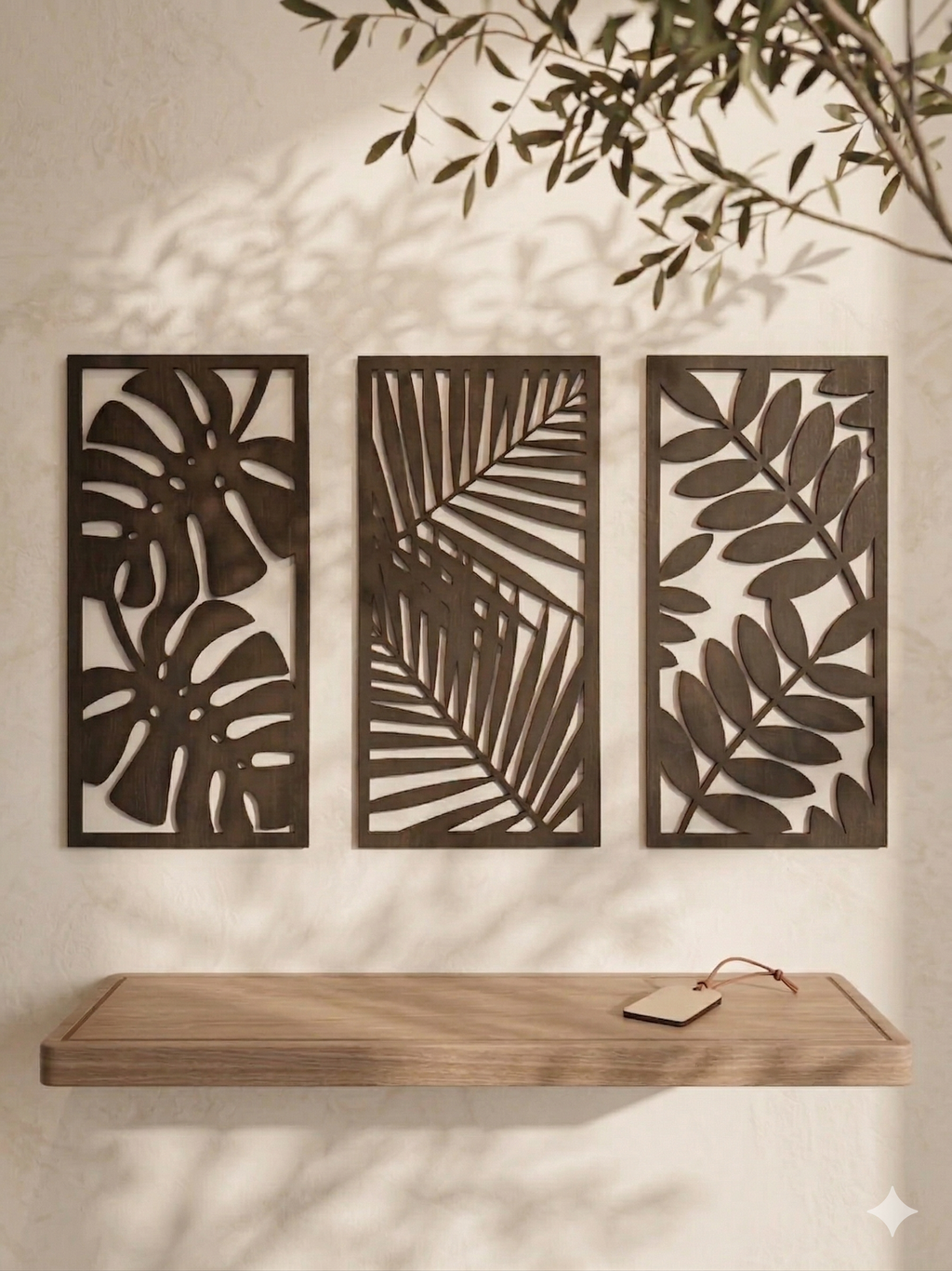 Tropische Drie Luik Wanddecoratie