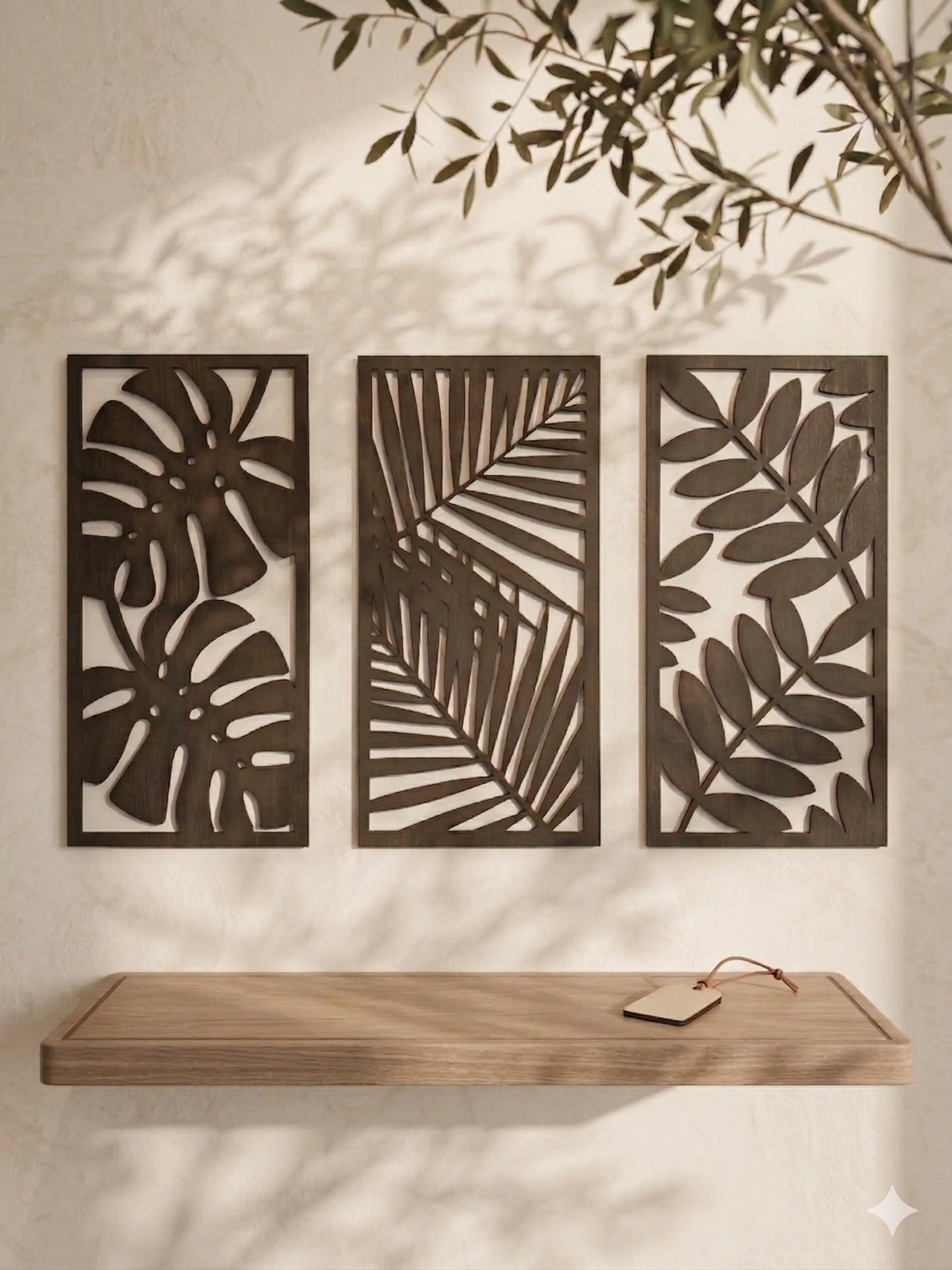 Tropische Drie Luik Wanddecoratie