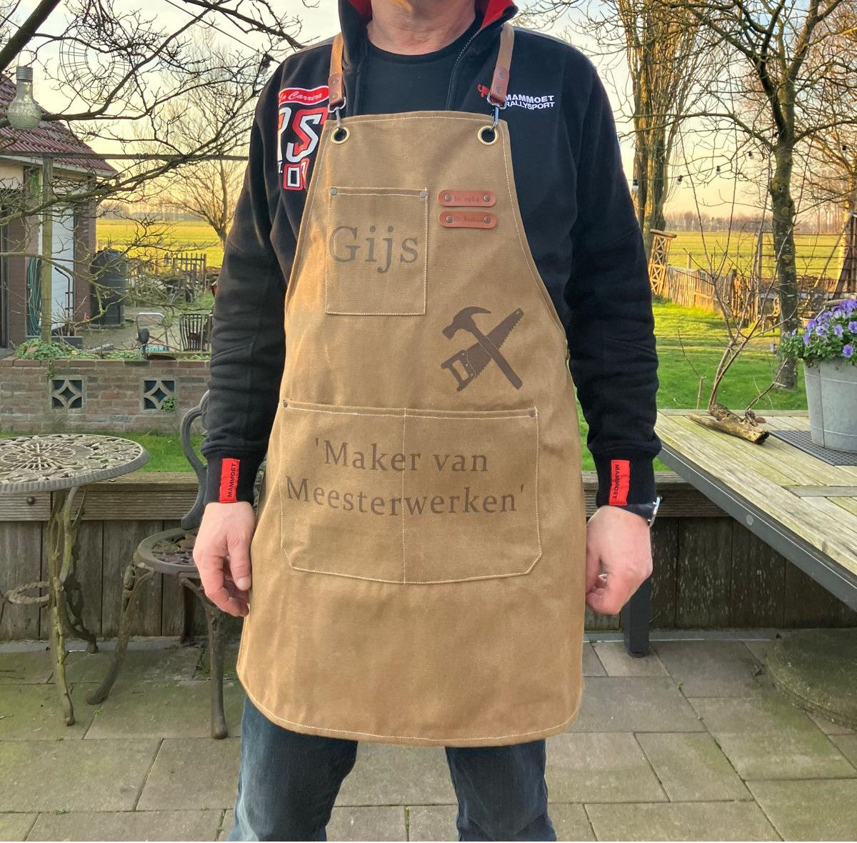 Werkschort, gepersonaliseerd