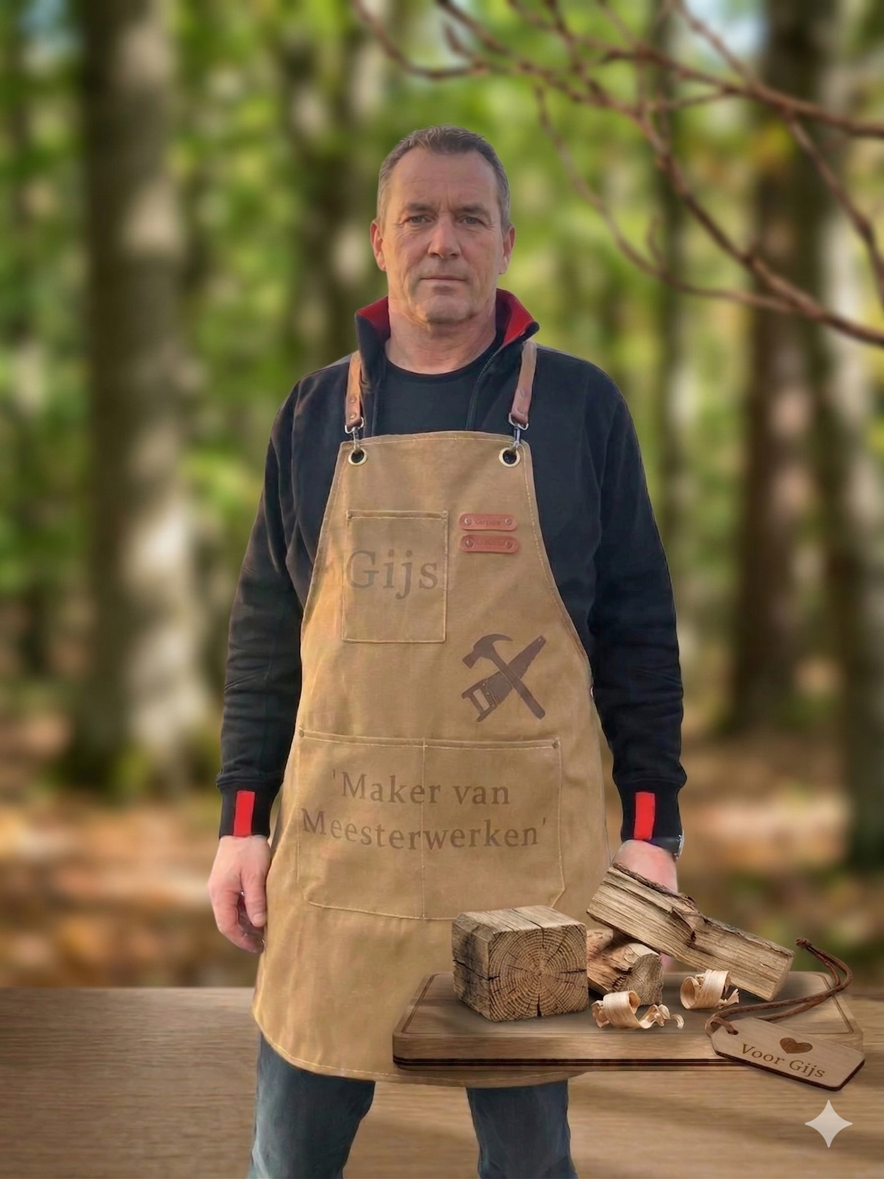 werkschort gepersonaliseerd